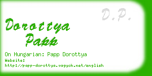 dorottya papp business card